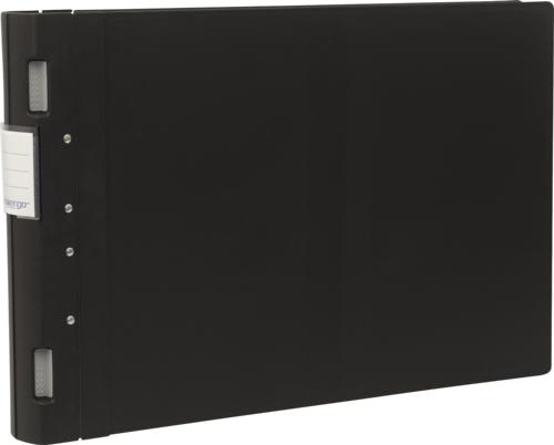 A3 Landscape Ergogrip Frost Binder Album - Black