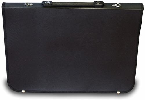 A4 Professional Academy Portfolio Case with 40mm Spine & O-Rings - Water-Resistant - Black