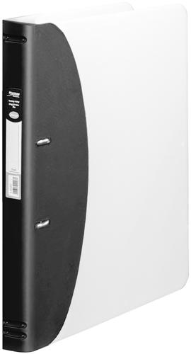 A4 Archival File Compact Spine 2-Ring Binder - Black