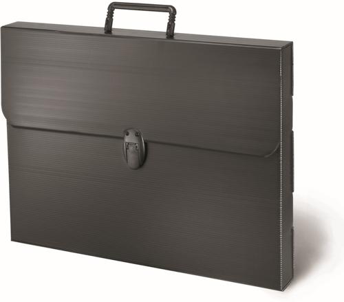 A4 Polylite Carrying Case - Lightweight Weatherproof Art & Document Storage - Black
