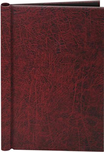 A4 Leather Effect Springback Binder - Burgundy
