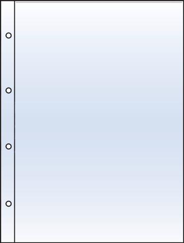 A4 Polyester 230x305mm 9x12" (1 Pocket) Top-Loading Archival Refill Sheets - Pack of 10