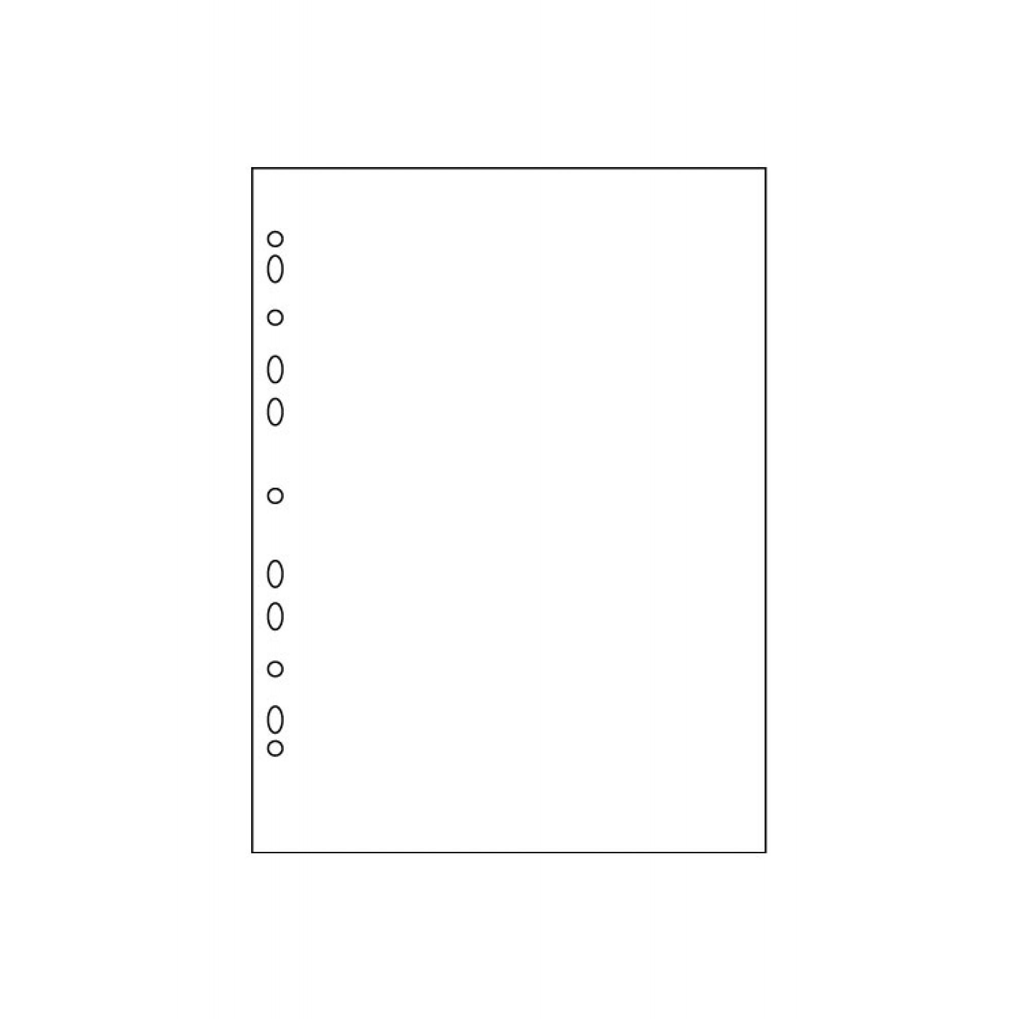 A4 Punched Card - White - Pack of 10
