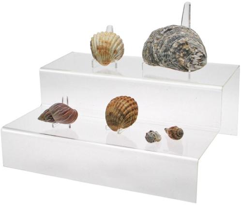 Clear Acrylic Display Presentation Stands - 2 Steps