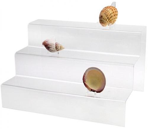 Clear Acrylic Display Presentation Stands - 3 Steps