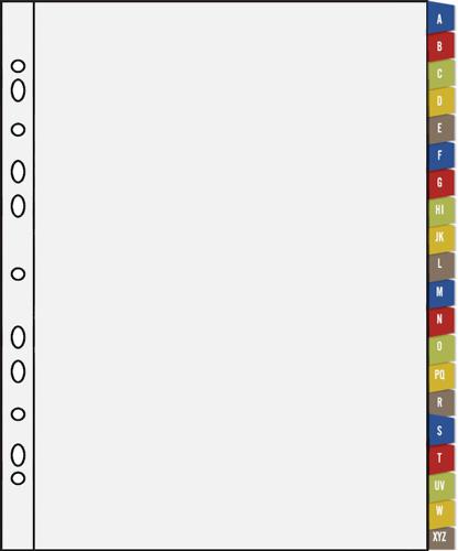 A4 Portrait Dividers - Wide Index Dividers Alphabetical A-Z