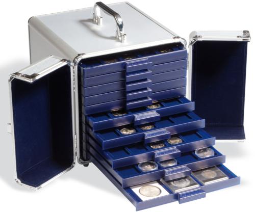 Large Aluminium Coin & Collectable Case CARGO S10 for 10 MBS Coin Drawers