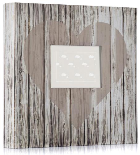 Ariana Heart - Romantic Driftwood-Style Slip-In Photo Album - 200 Photos- 6x4.5"