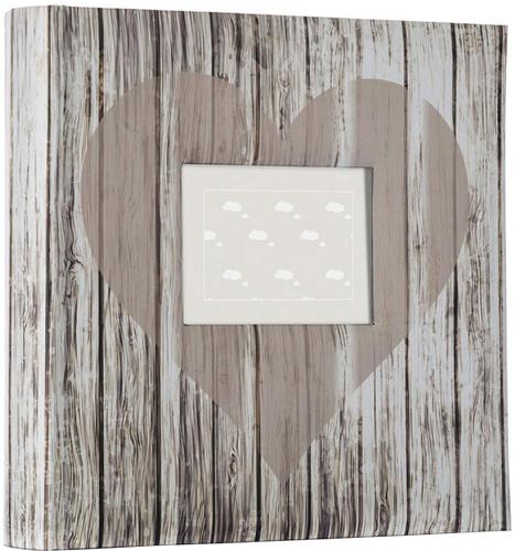 Ariana Heart - Romantic Driftwood-Style Slip-In Photo Album - 200 Photos- 6x4.5"