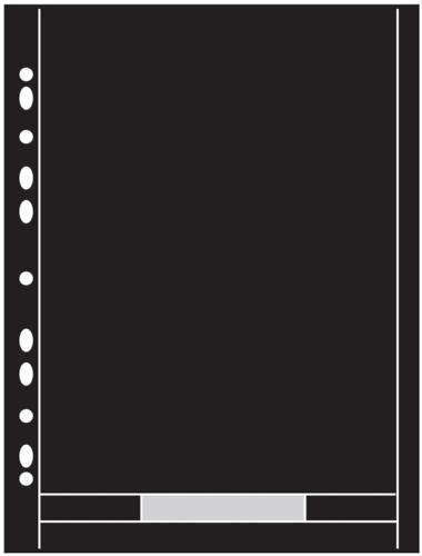 Arrowfile 10x8, 250x200mm (1 Pocket) Acid-Free Pocket Refills - Black (Pack of 10)