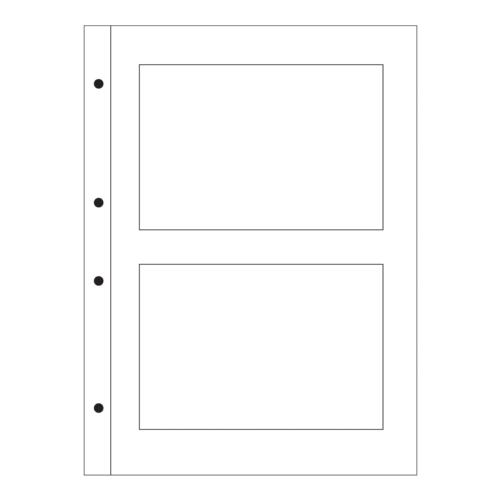 Arrowfile 6x4.5", 150x115mm (4 Pocket) Acid-Free Pocket Refills - White (Pack of 10)