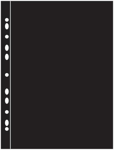 Arrowfile 8x12" 215x315mm (1 Pocket) Acid-Free Photo Pocket Refills - Black (Pack of 10)
