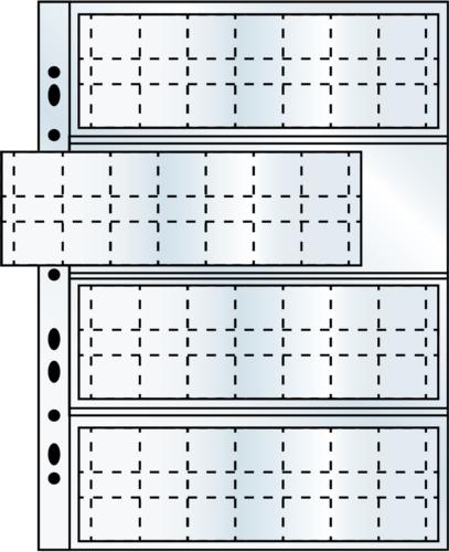 Arrowfile Multi-Use Coin Refill Pages - 56 Pockets up to 25mm Diameter (Pack of 3)