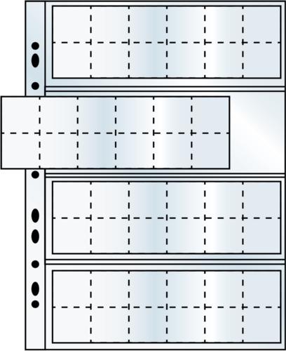 Arrowfile Multi-Use Coin Refill Pages - 48 Pockets up to 35mm Diameter (Pack of 3)