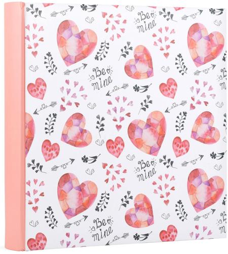 Romantic “Be Mine” Slip-In Photo Album - Holds 100 6x4.5" Prints