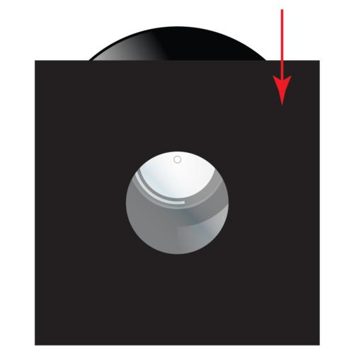 Black Inner Record Sleeve for 12" Vinyl 33 RPM Records (Pack of 10)