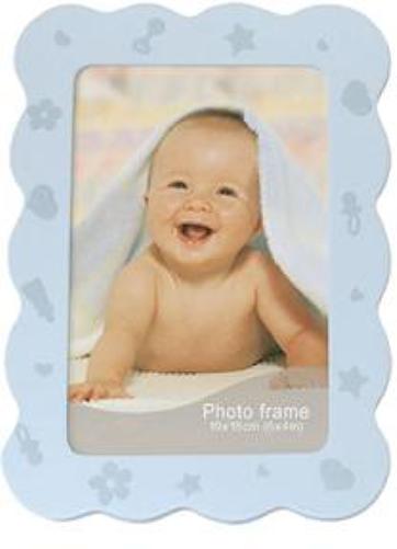 Cloud Baby Photo Frame – Pastel Blue 6x4” Desk Picture Frame