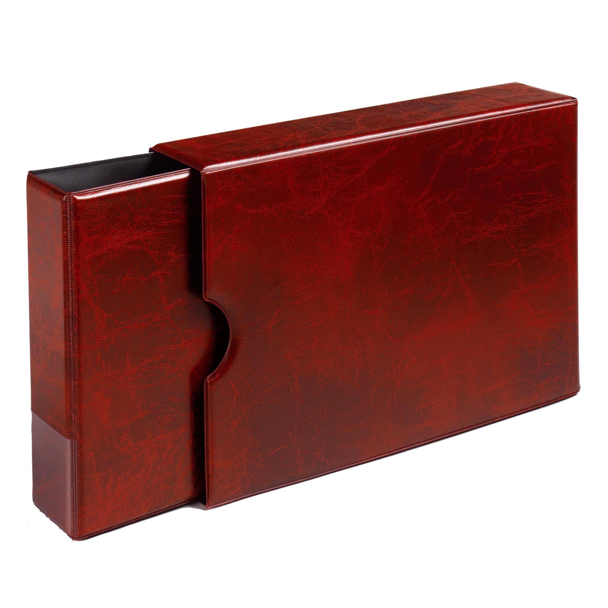 Collectable Cards Landscape Album and Slipcase - Burgundy