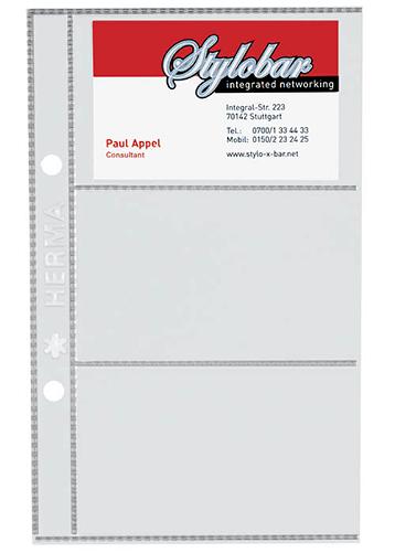 Business Card Pocket Refills - 100x57mm, pack of 10
