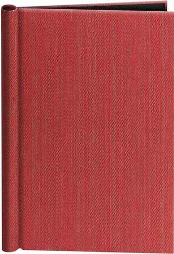 A4 Canvas Springback Binder - Crimson Red