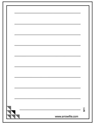 Caption Inserts M11 - Pack of 100