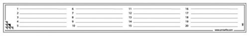 Caption Inserts M5 - Pack of 50