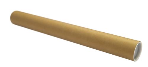 Cardboard Tube with Plastic End Caps for Chart Storage
