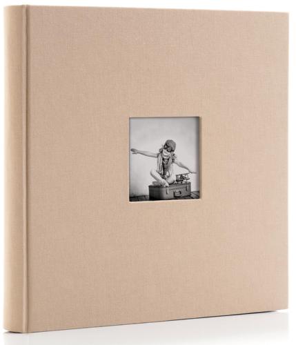 Carmen Cream Linen Slip-In Photo Album - Holds 200 6x4" Landscape Prints