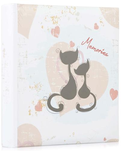 Cat Memories Design Slip-In Photo Album - Holds 200 6x4.5" Prints