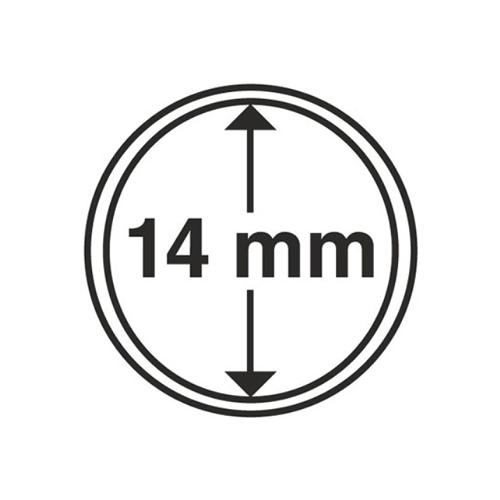Circular Coin Capsules Range (pack of 10) - 14mm