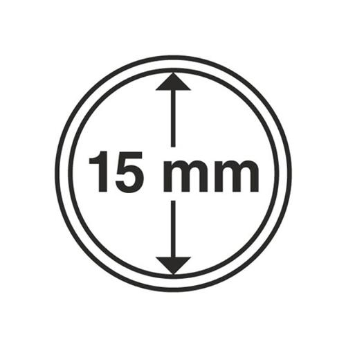 Circular Coin Capsules Range (pack of 10) - 15mm