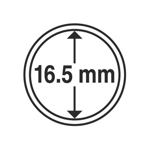 Circular Coin Capsules Range (pack of 10) - 16.5mm