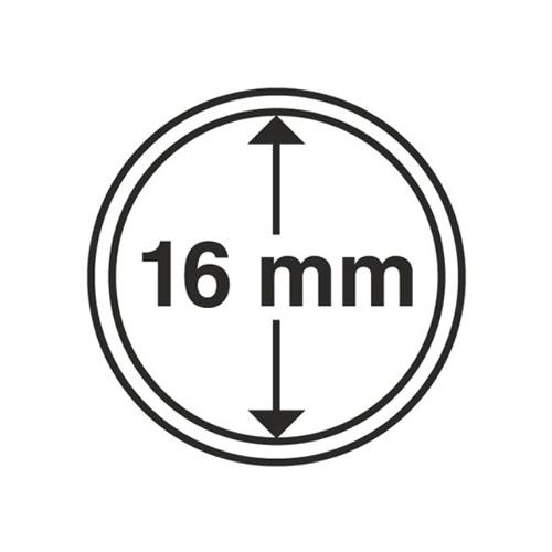 Circular Coin Capsules Range (pack of 10) - 16mm