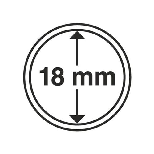 Circular Coin Capsules Range (pack of 10) - 18mm