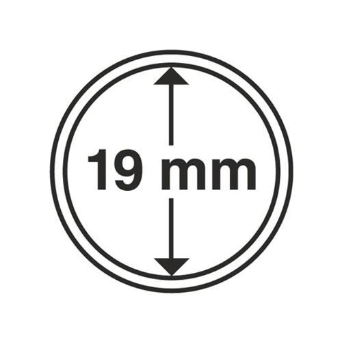 Circular Coin Capsules Range (pack of 10) - 19mm