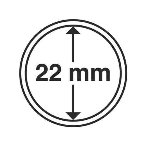 Circular Coin Capsules Range (pack of 10) - 22mm