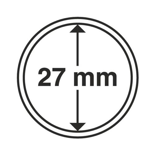 Circular Coin Capsules Range (pack of 10) - 27mm