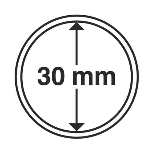 Circular Coin Capsules Range (pack of 10) - 30mm