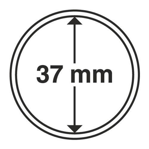 Circular Coin Capsules Range (pack of 10) - 37mm