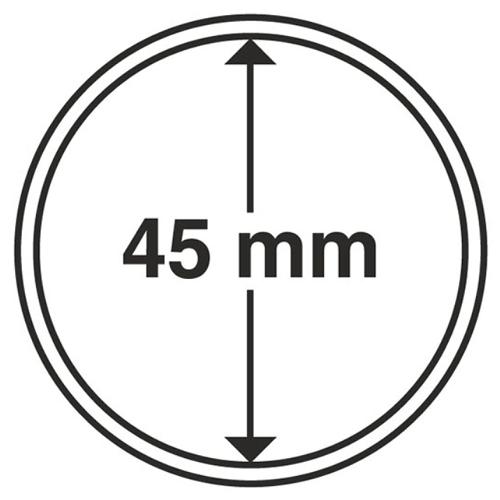 Circular Coin Capsules Range (pack of 10) - 45mm