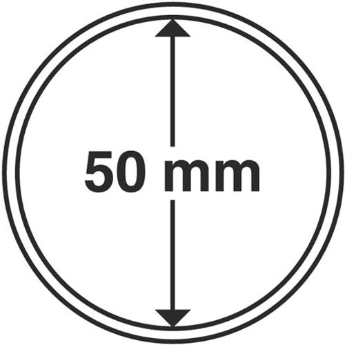 Circular Coin Capsules Range (pack of 10) - 50mm