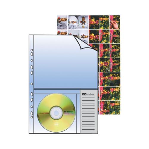 Clear A4 & CD/DVD Pocket Refill - Pack of 10