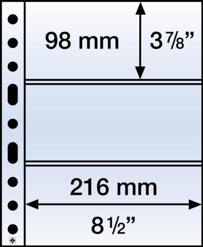 Clear Grande 3C Refill Sheets (98x216mm) Pack of 5