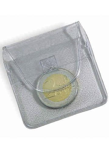 Clear Hard PVC Coin Pockets - pack of 100