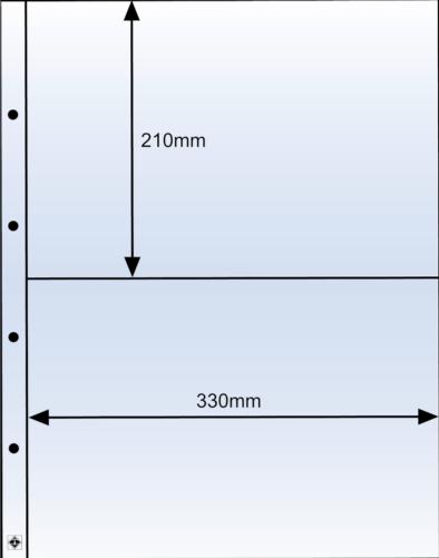 Kanzlei 2C Acid-Free Clear Pocket Refills 330x210mm - Pack of 5