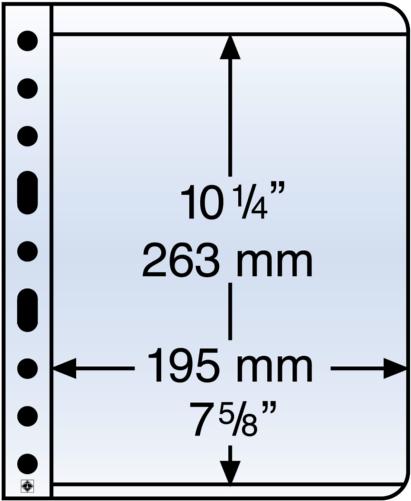 Clear Vario 1C - Pocket Refill Sheet (263x195mm) Pack of 5