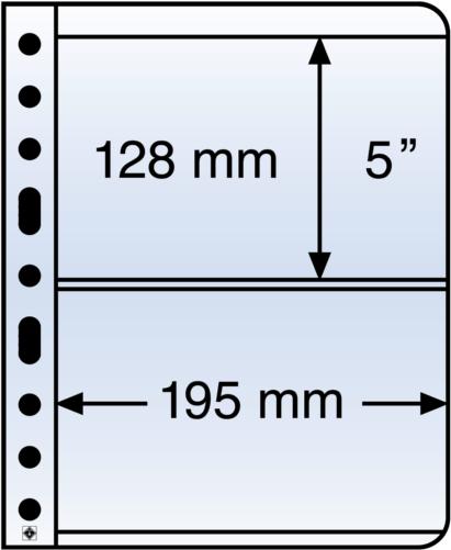 Clear Vario 2C - Pocket Refill Sheets (128x195mm) Pack of 5