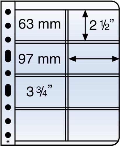 Clear Vario 4VC - Pocket Refill Sheets (63x97mm) Pack of 5