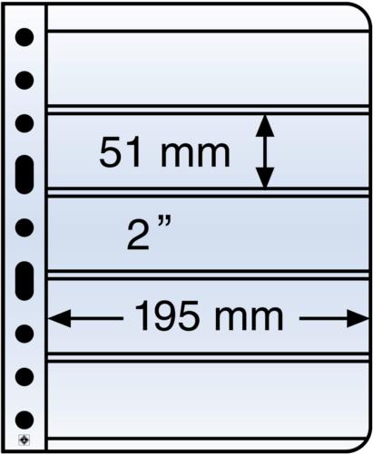 Clear Vario 5C - Pocket Refill Sheets (51x195mm) Pack of 5
