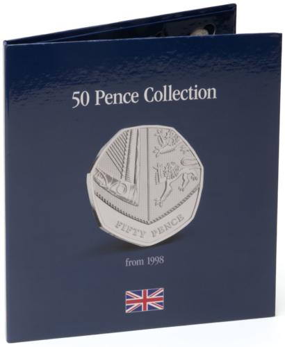 Coin Album for 50 Pence Collection for circulating coins since 1998